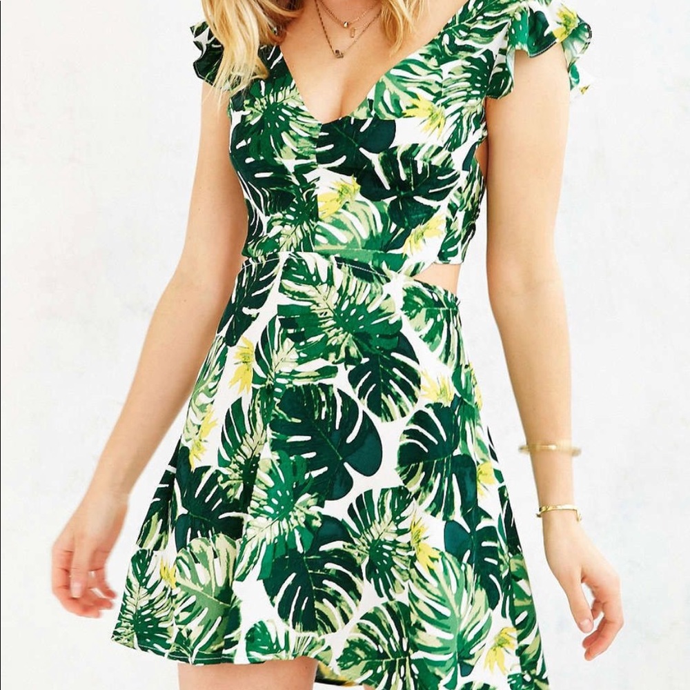 For Love and Lemons open back mini dress